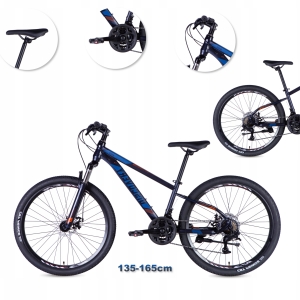 ROWER GÓRSKI MTB 26 CALI 21 BIEGÓW AMORTYZACJA HAMULCE TARCZOWE 145-165cm